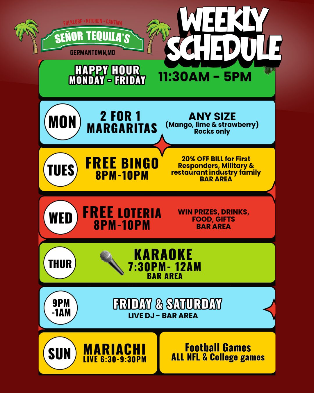 weekly schedule feb26